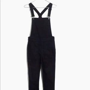 Madewell raw-hem skinny overalls size Small